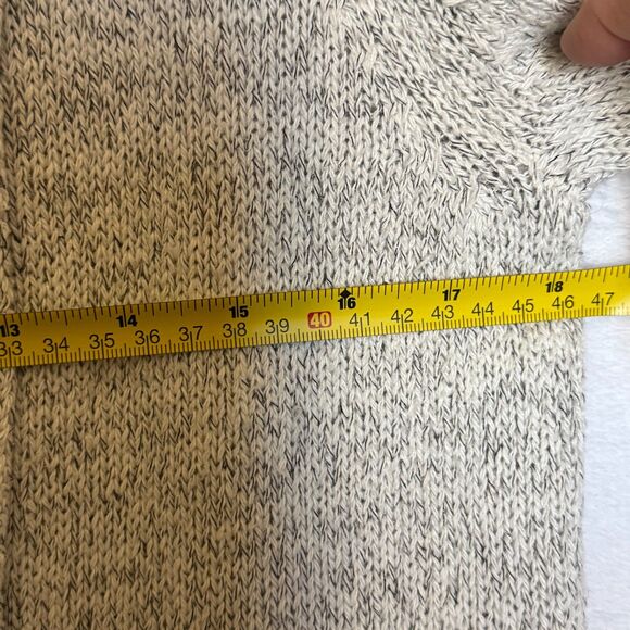 Fortune + Ivy Raiden Tab Cozy Button Cardigan Sweater Ivory Gray Size M - Picture 14 of 16